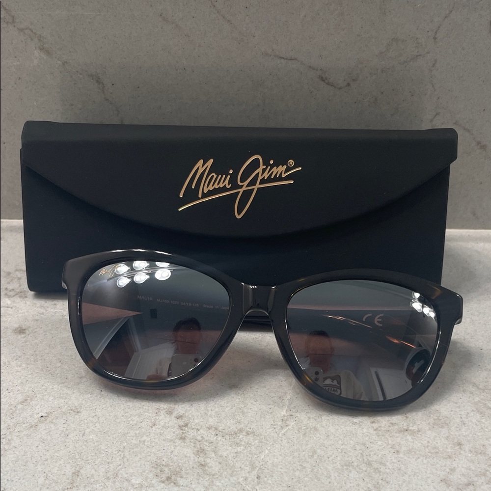 Maui Jim Canna Sunglasses tortoise rose color - readers +1.5